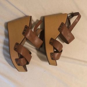 Brown Wedges, Lightly used